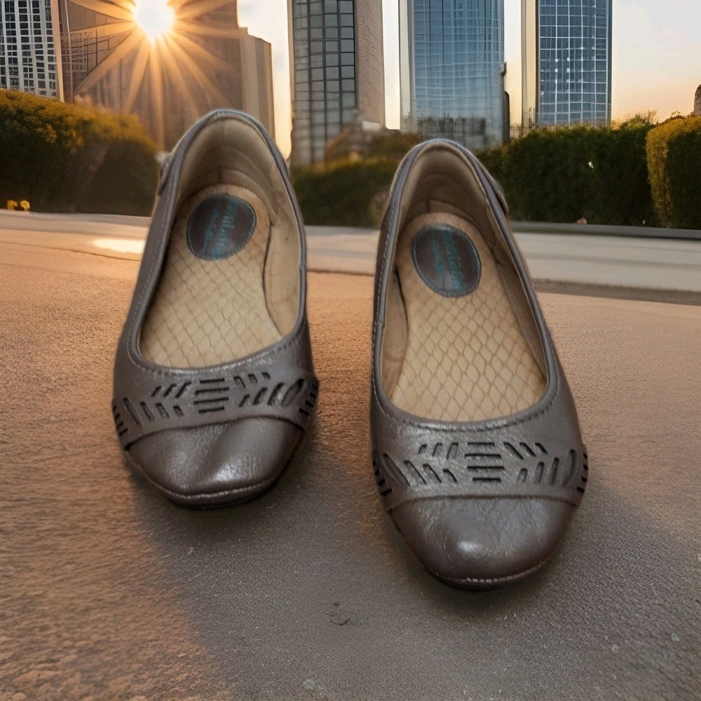 Montana Artisan Crafted Ballet Flat Womens 6M Brown Leather Closed Toe Slip On